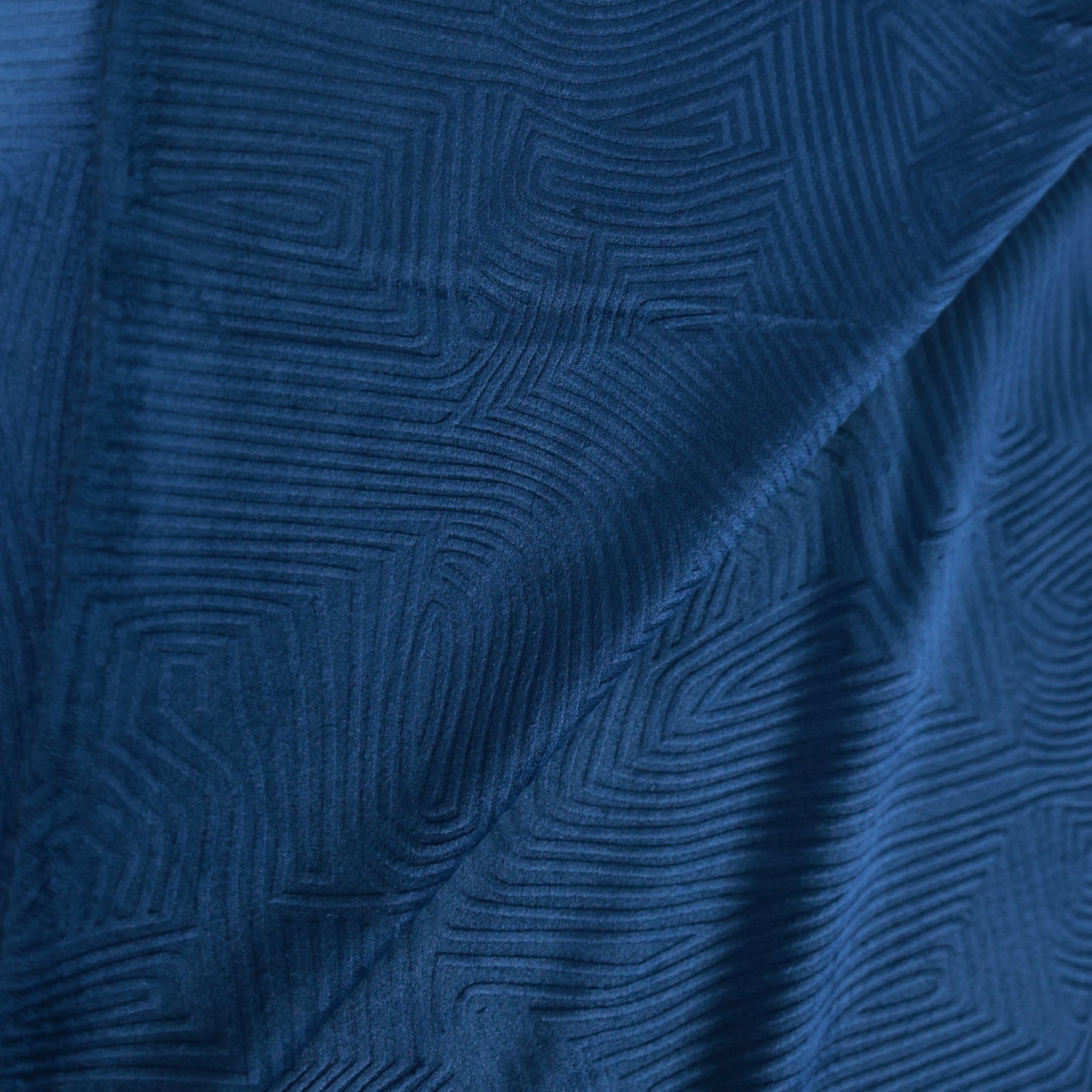 ABSOLUTO NAVY BLUE SELF TEXTURE VELVET FABRIC