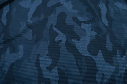 D&J BLUE PRINTED CORDUROY FABRIC