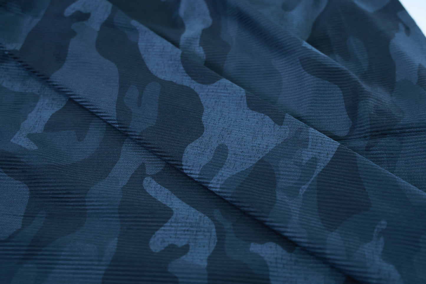 D&J BLUE PRINTED CORDUROY FABRIC