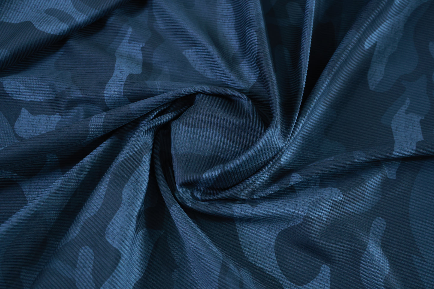 D&J BLUE PRINTED CORDUROY FABRIC