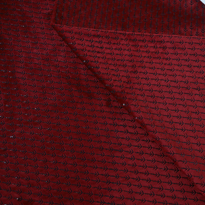 D&J RED EMBROIDERED VELVET FABRIC