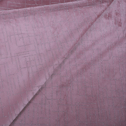D&J PINK EMBROIDERY VELVET FABRIC