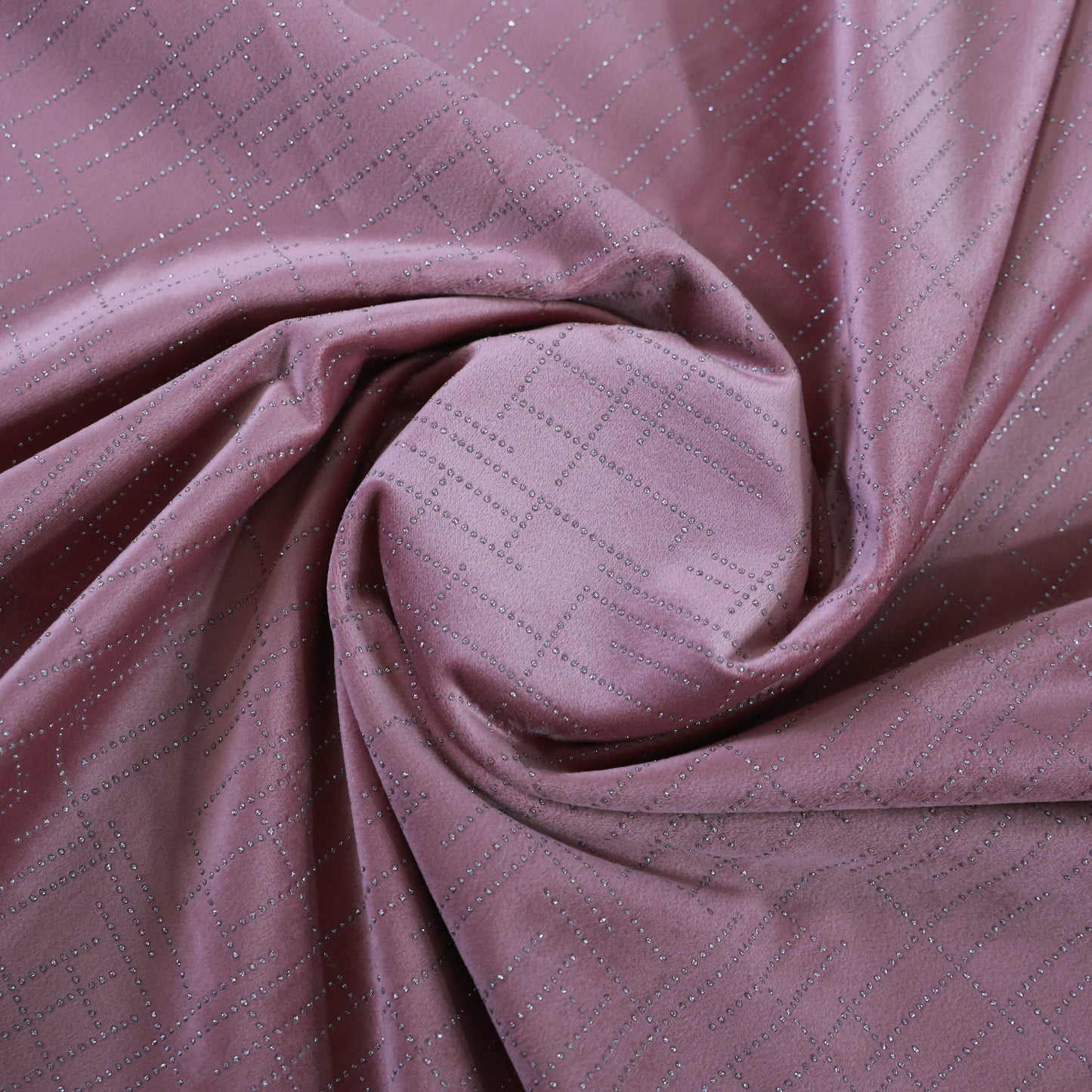 D&J PINK EMBROIDERY VELVET FABRIC