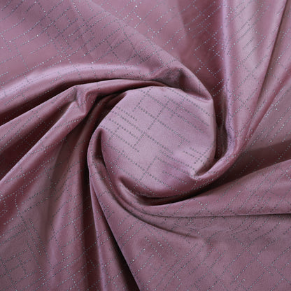 D&J PINK EMBROIDERY VELVET FABRIC