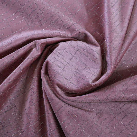 D&J PINK EMBROIDERY VELVET FABRIC