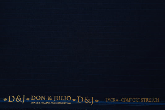 D&J 6432 BLUE STRIPS SUITING