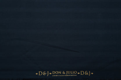 D&J 6501 TEXTURE STRIPS NAVY BLUE SUITING