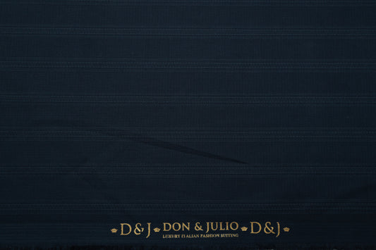 D&J 6501 TEXTURE STRIPS NAVY BLUE SUITING