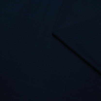 ABSOLUTO TEXTURE BLUE CHECKS SUITING