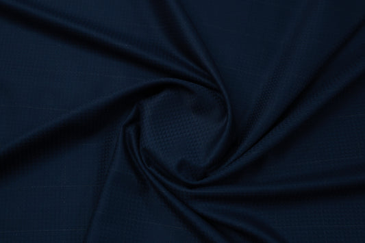 ABSOLUTO TEXTURE BLUE CHECKS SUITING