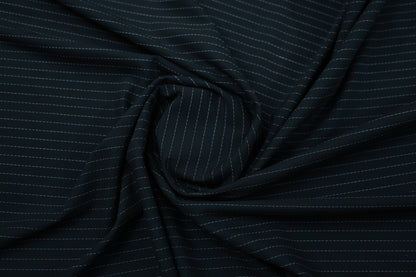 D&J 6542 TEXTURE LYCRA BLACK STRIPS SUITING