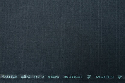 ABSOLUTO GREY CHECKS LYCRA SUITING