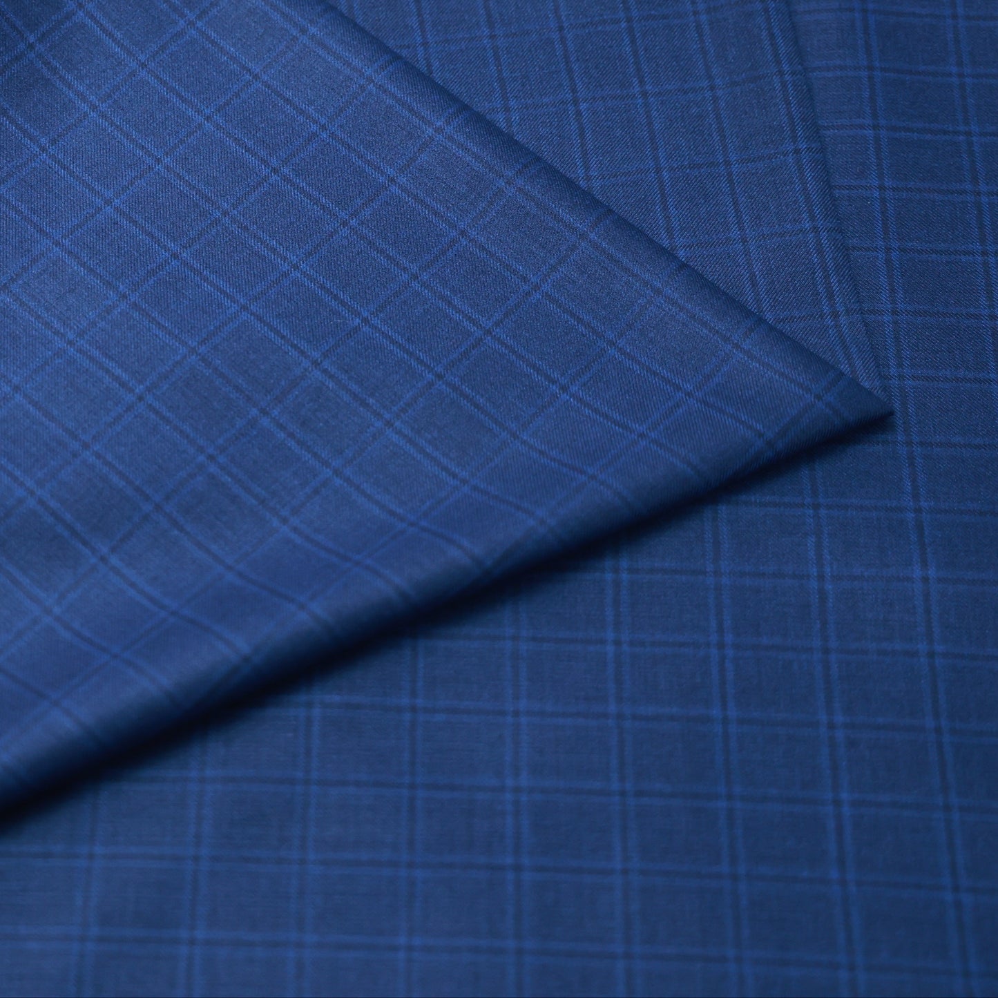 ABSOLUTO ROYAL BLUE CHECK SUITING