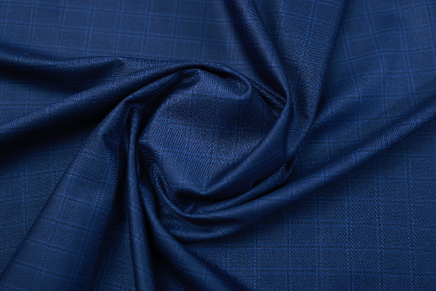 ABSOLUTO ROYAL BLUE CHECK SUITING