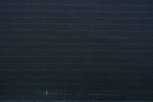 ITALIAN CHANNEL 13902 GREY STRIPS SUITING
