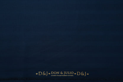 D&J TEXTURE STRIPS BLUE SUITING