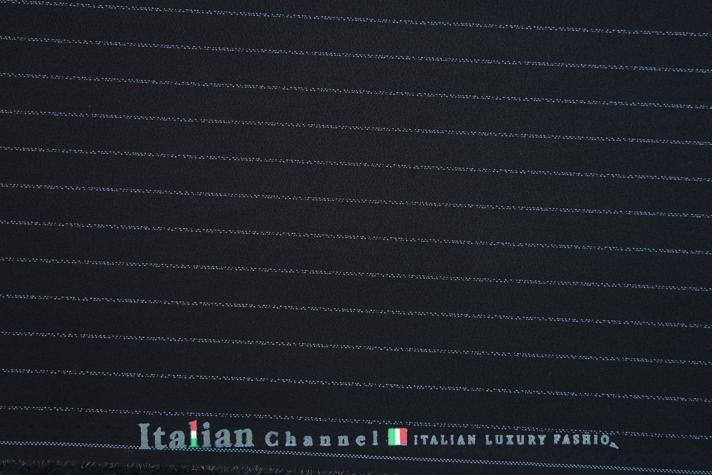 ITALIAN CHANNEL BLACK STRIPES SUITING