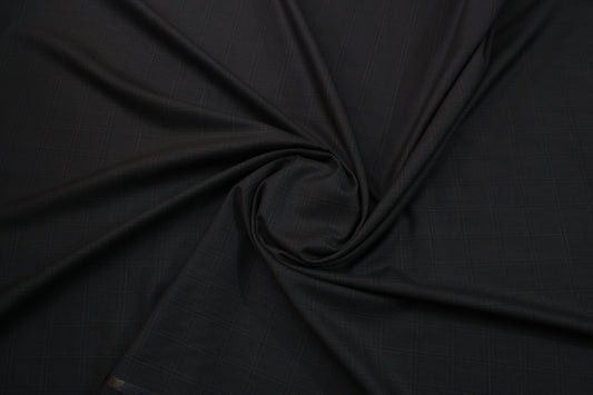FERRICIO DEITLO TEXTURE CHECKS BROWN SUITING