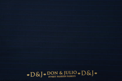 D&J 6607 BLUE STRIPS STRETCHABLE SUITING