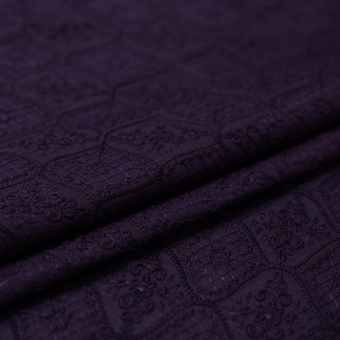MITVA PURPLE EMBROIDERD  FABRIC