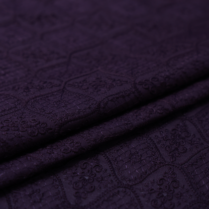 MITVA PURPLE EMBROIDERD  FABRIC