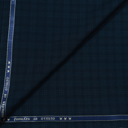 RAYMOND OSTELO BLUE CHECKS SUITING