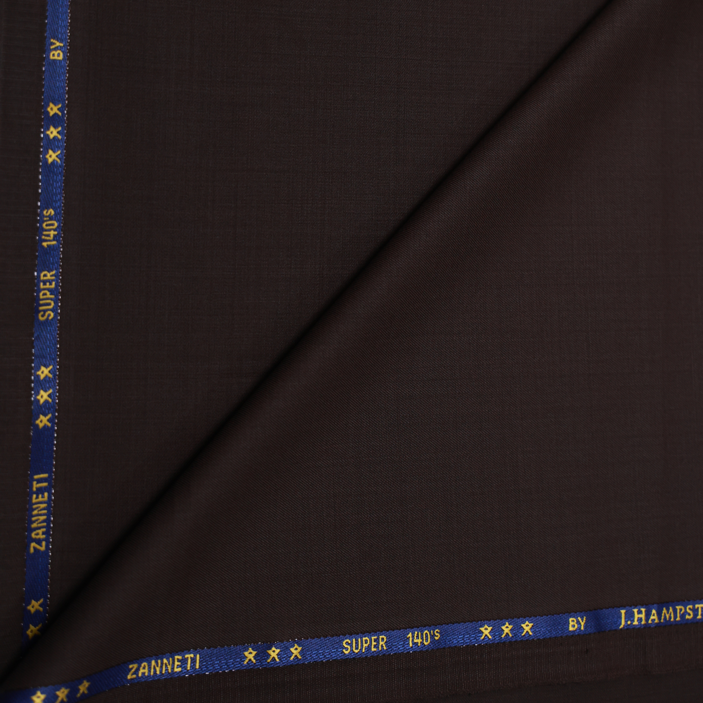 J HAMPSTEAD WOOL BLENDED BROWN SUITING