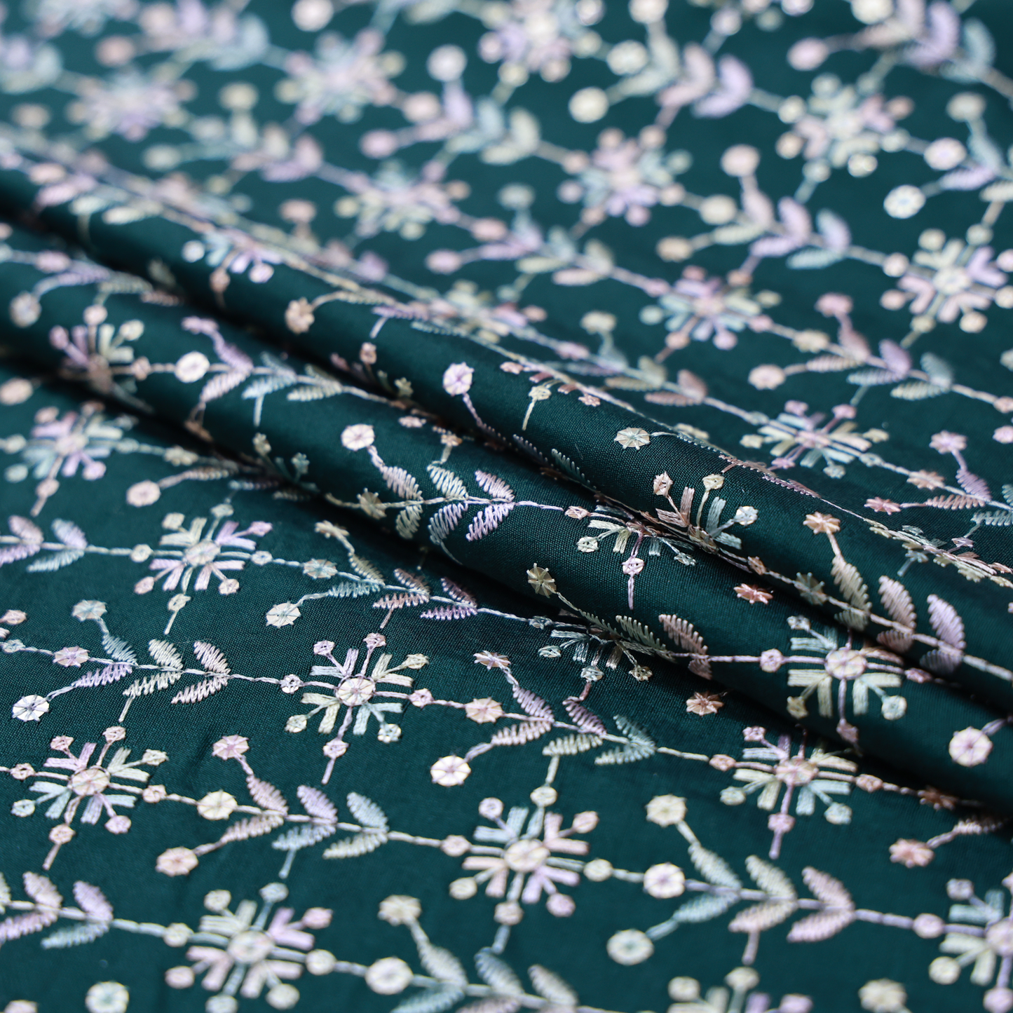 ABSOLUTO GREEN EMBROIDERD KURTA FABRIC