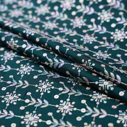 ABSOLUTO GREEN EMBROIDERD KURTA FABRIC