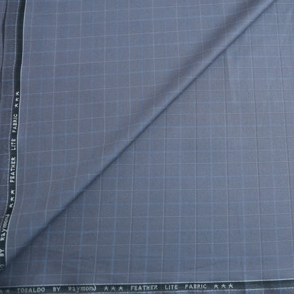 RAYMOND TOSALDO GREY CHECKS SUITING
