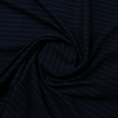 ITALIAN CHANNEL BLACK STRIPS SUITING