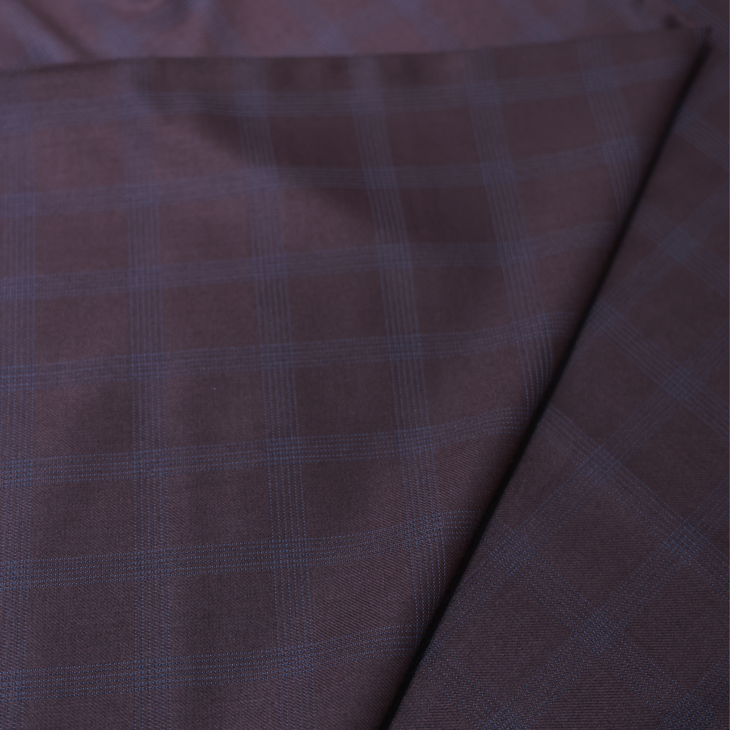 D&J RUST BROWN CHECKS SUITING