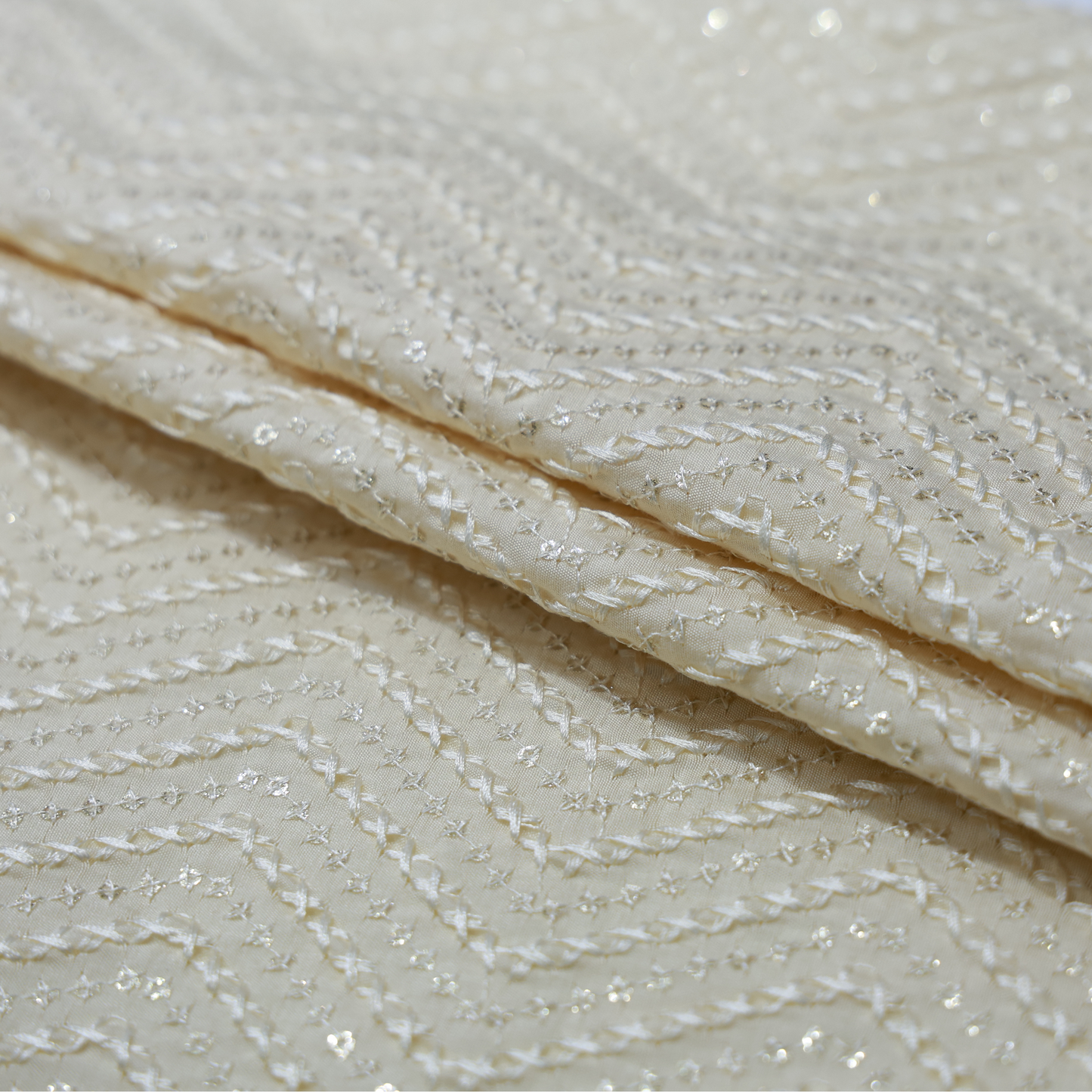 NEMSSIS CREAM EMBROIDERD FABRIC