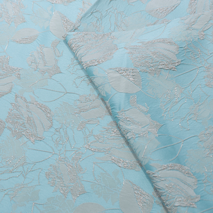 EMBOSED LIGHT TURQOISE FABRIC