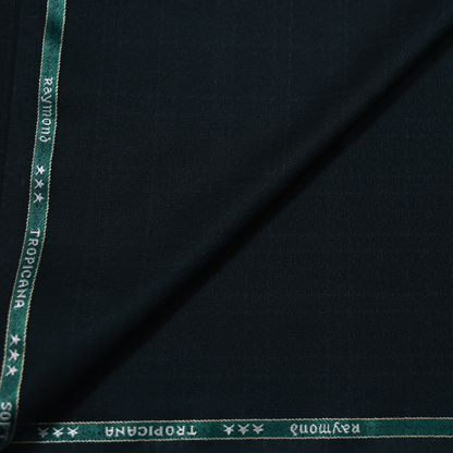 RAYMOND TROPICANA BLACK CHECKS SUITING