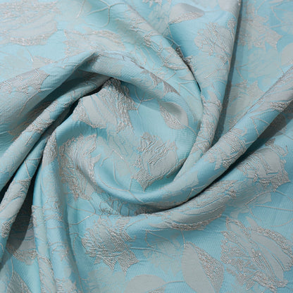 EMBOSED LIGHT TURQOISE FABRIC