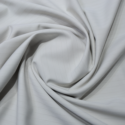 ITALIAN CHANNEL JAPANESE LYCRA CREAM STRIPED SUITING