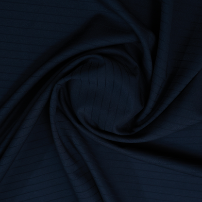 D&J JAPANESE LYCRA BLACK STRIPS SUITING