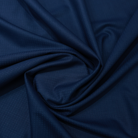ABSOLUTO BLUE SELF CHECKERED SUITING
