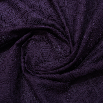 MITVA PURPLE EMBROIDERD  FABRIC
