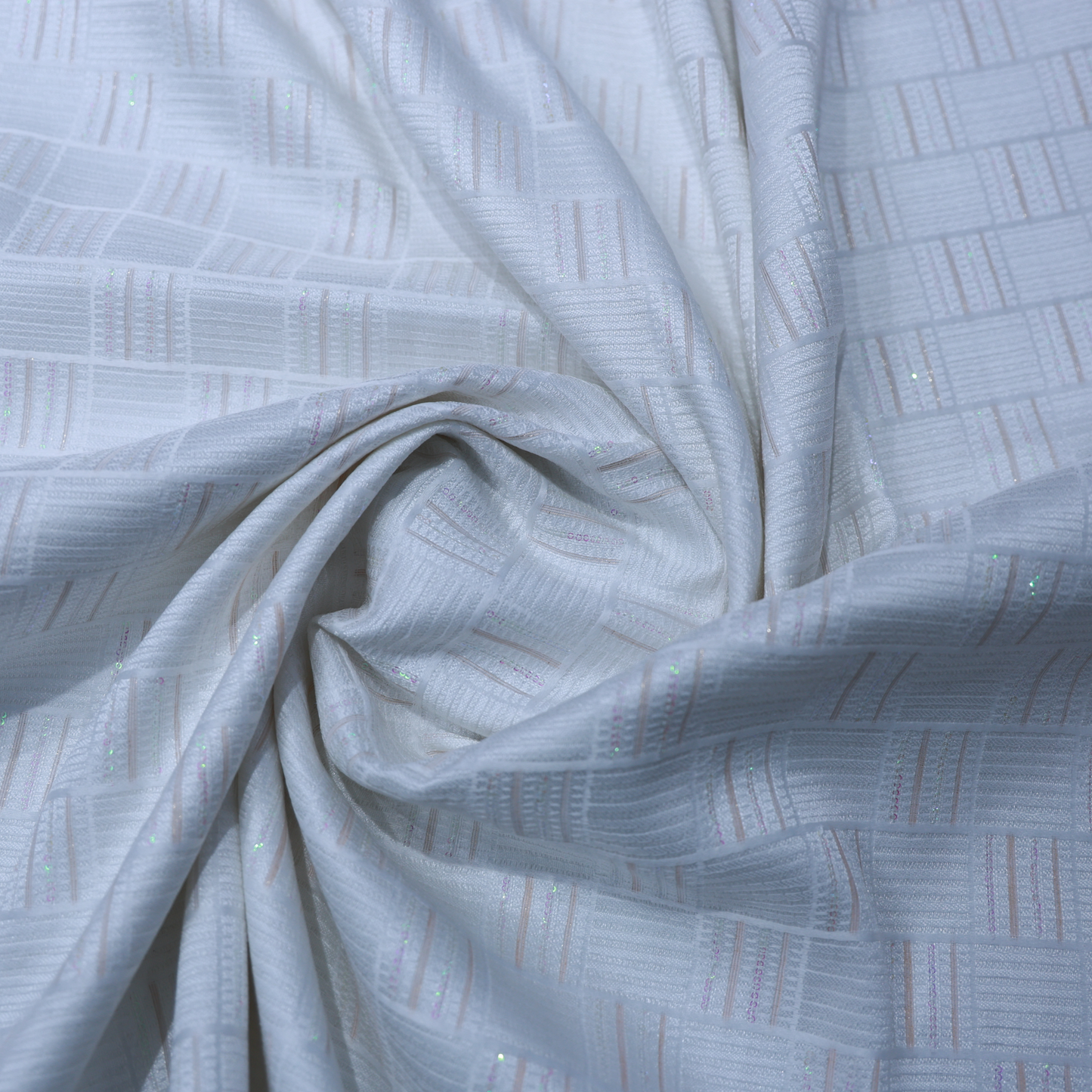 JACQUARD CREAM EMBROIDERD  FABRIC