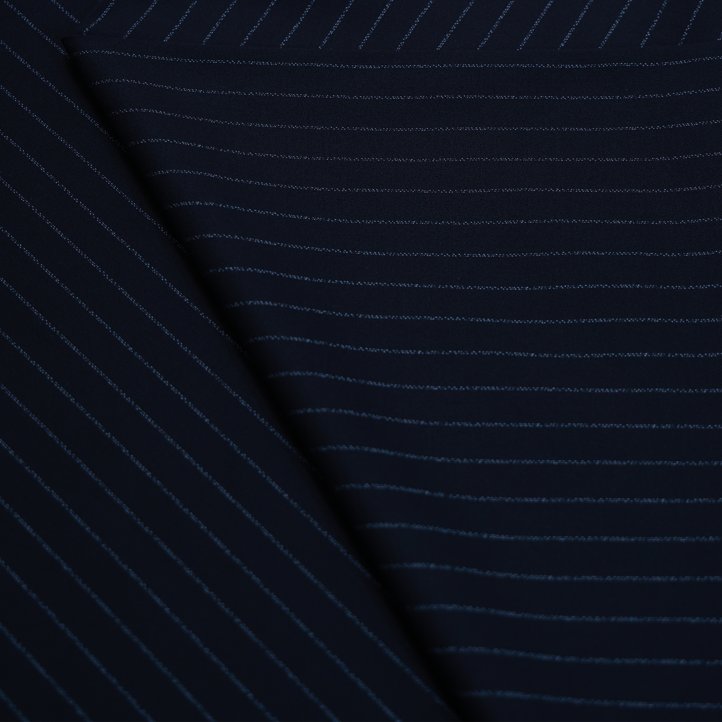 ITALIAN CHANNEL BLACK STRIPS SUITING
