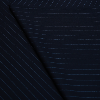 ITALIAN CHANNEL BLACK STRIPS SUITING